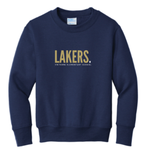 Navy Blue "Lakers" Crewcut Sweatshirt