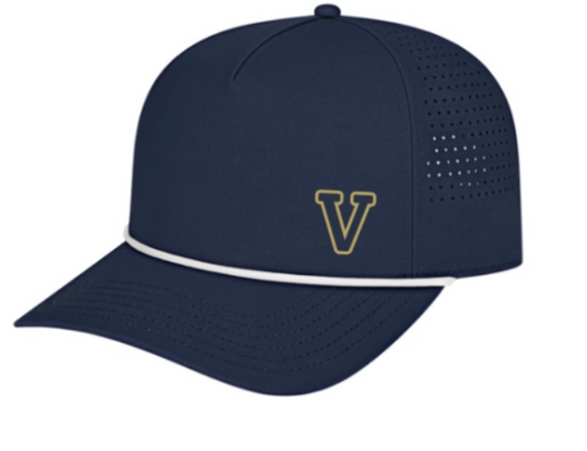 i3056: Navy Blue With Gold "V" Logo Hat