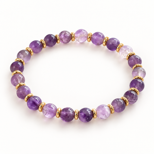 Adult Amethyst Karma Stack Bracelet